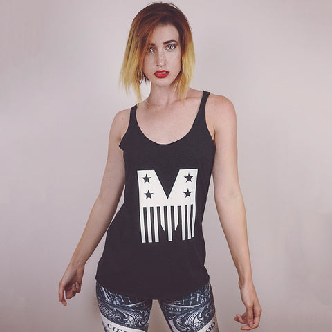 Mainstream Misfits “M-Blem” Women's Racerback Tank