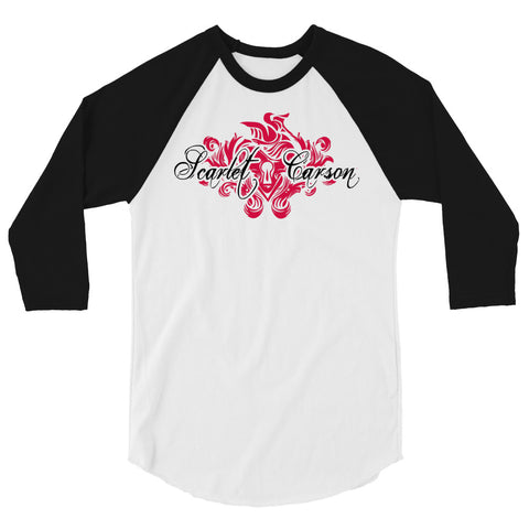 Scarlet Carson - "Heartlocket" 3/4 Sleeve Raglan Shirt